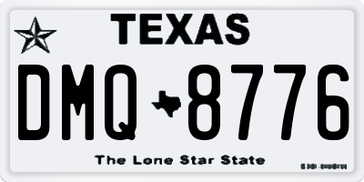 TX license plate DMQ8776