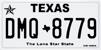 TX license plate DMQ8779