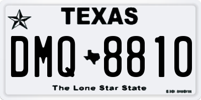 TX license plate DMQ8810