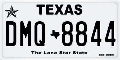 TX license plate DMQ8844