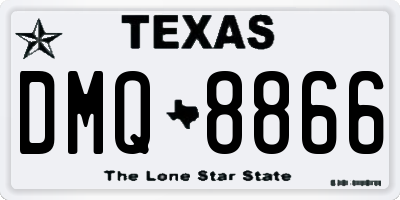 TX license plate DMQ8866