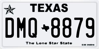 TX license plate DMQ8879