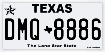 TX license plate DMQ8886