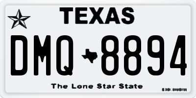 TX license plate DMQ8894
