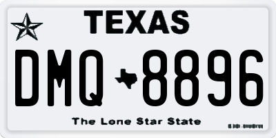 TX license plate DMQ8896