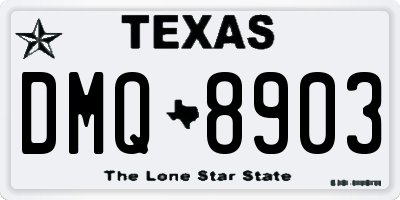 TX license plate DMQ8903