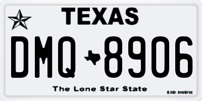 TX license plate DMQ8906