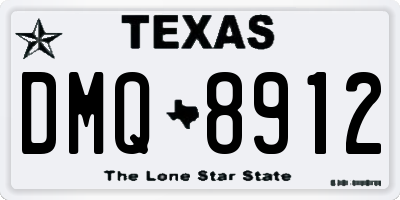TX license plate DMQ8912