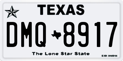 TX license plate DMQ8917