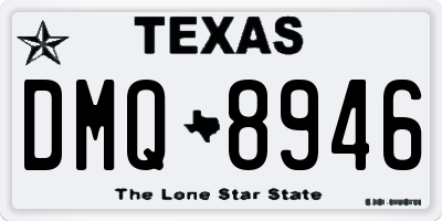 TX license plate DMQ8946