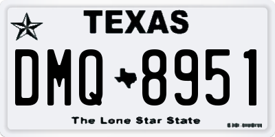 TX license plate DMQ8951