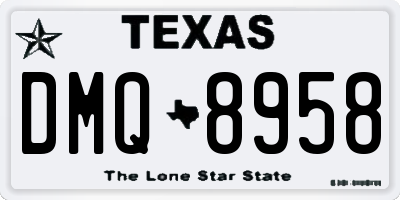 TX license plate DMQ8958