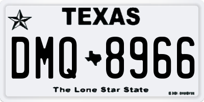 TX license plate DMQ8966