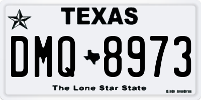 TX license plate DMQ8973