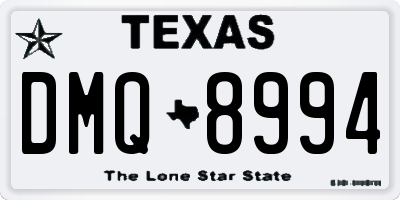 TX license plate DMQ8994