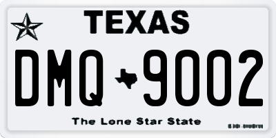 TX license plate DMQ9002