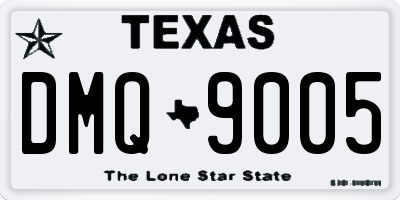 TX license plate DMQ9005