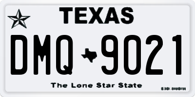 TX license plate DMQ9021