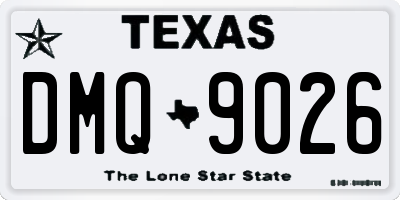 TX license plate DMQ9026