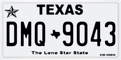 TX license plate DMQ9043