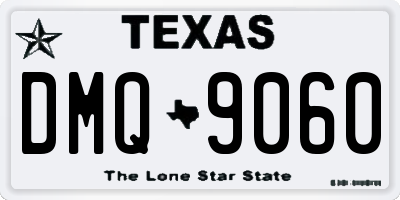 TX license plate DMQ9060