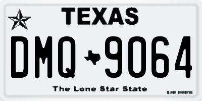 TX license plate DMQ9064