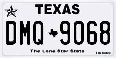 TX license plate DMQ9068