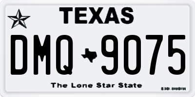 TX license plate DMQ9075