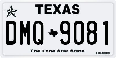 TX license plate DMQ9081