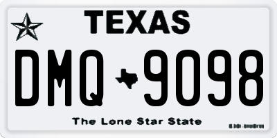 TX license plate DMQ9098