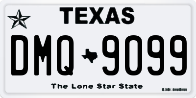 TX license plate DMQ9099