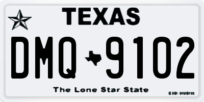 TX license plate DMQ9102