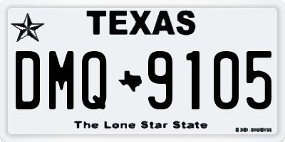 TX license plate DMQ9105