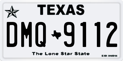 TX license plate DMQ9112