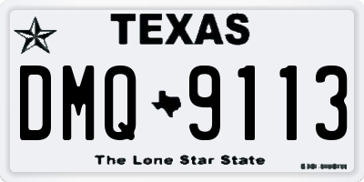 TX license plate DMQ9113