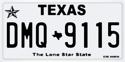 TX license plate DMQ9115