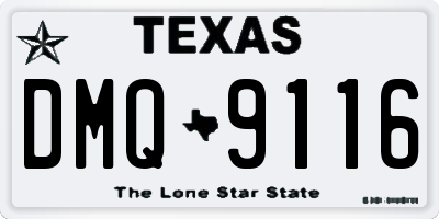 TX license plate DMQ9116