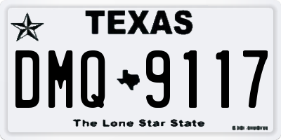 TX license plate DMQ9117