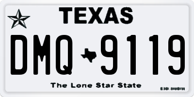 TX license plate DMQ9119