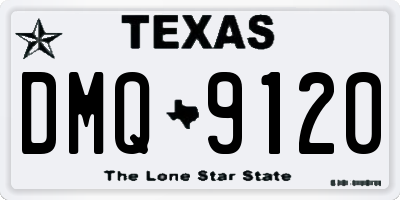 TX license plate DMQ9120