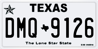 TX license plate DMQ9126
