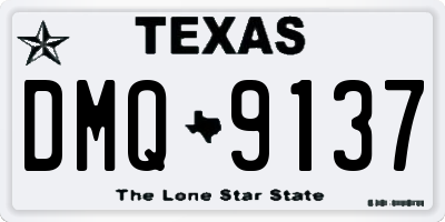 TX license plate DMQ9137