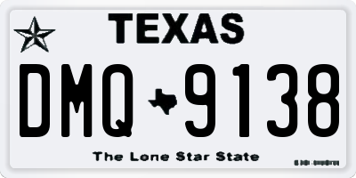 TX license plate DMQ9138