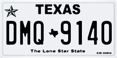 TX license plate DMQ9140