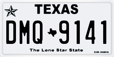 TX license plate DMQ9141
