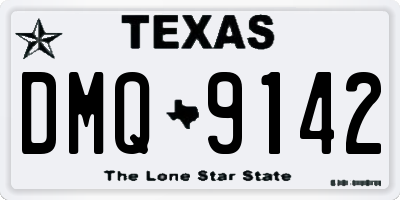 TX license plate DMQ9142