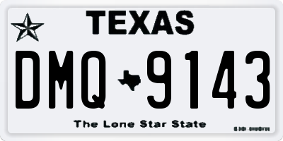 TX license plate DMQ9143