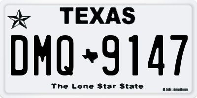TX license plate DMQ9147