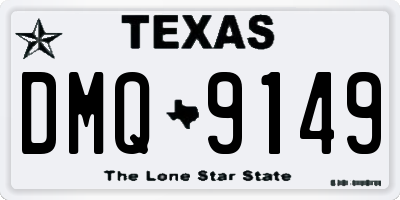TX license plate DMQ9149