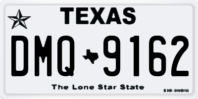 TX license plate DMQ9162